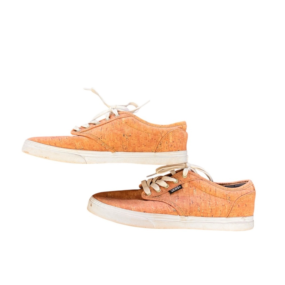 Vans UltraRange Cork Sneakers Women's 6.5 Eco Vegan Low Top Lace-Up Shoes in EUC - Picture 3 of 10